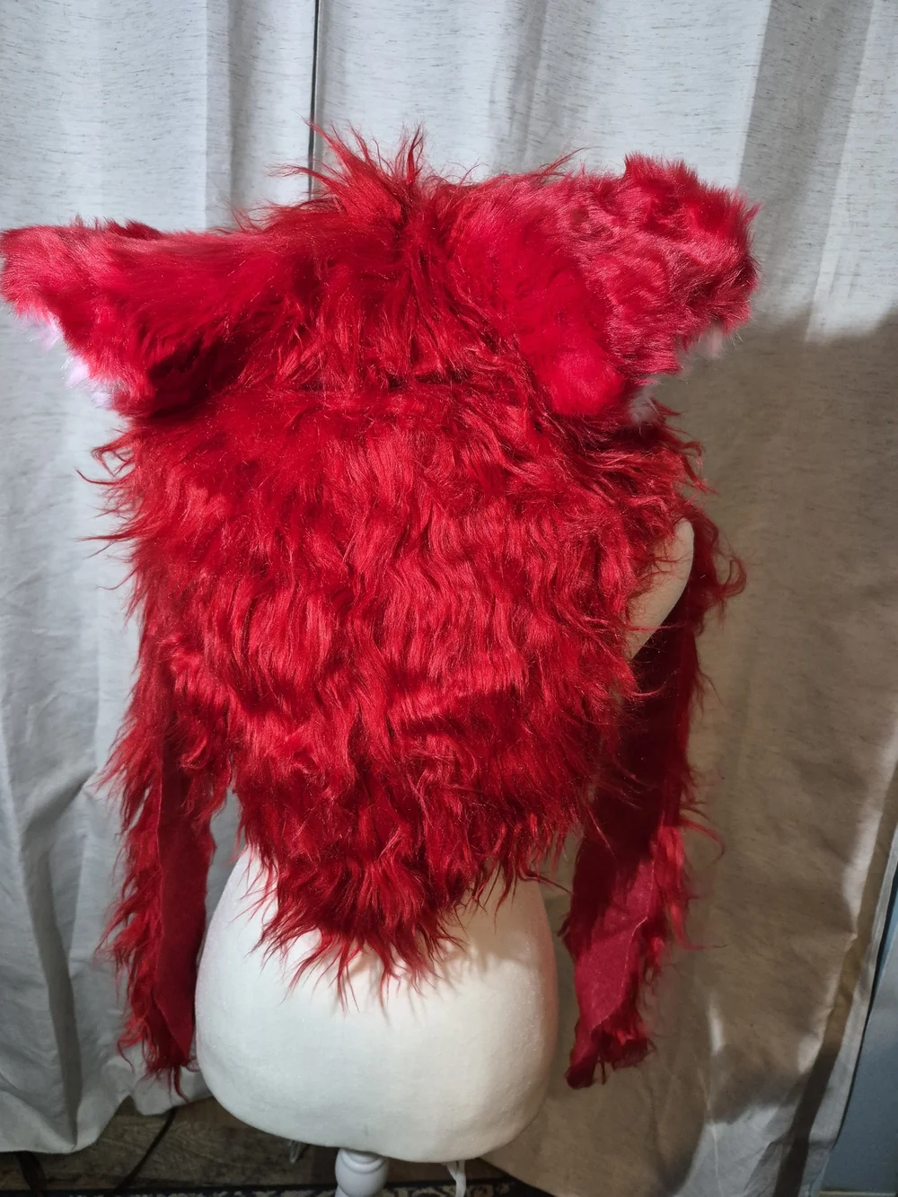 Fursuit Long Haired Husky Fox Mascot Head Party Halloween Fur Role-playing